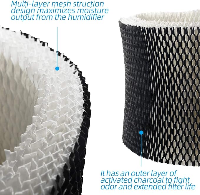 ANTOBLE Humidifier Filters Replacements for Holmes HWF72 HWF75 HWF75CS HWF75PDQ-U; Sunbeam SCM3501 SCM3502 SCM3656 SCM3657 SCM3609P Humidifier - 2 Pack - Image 2