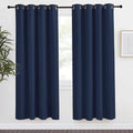 NICETOWN Blackout Curtain Panel, Navy Blue, 55 inches Wide by 78 inches Long, 1 PC, Light Blocking Room Darkening Drape/Drapery for Nursery Room, Ring Top by NICETOWN