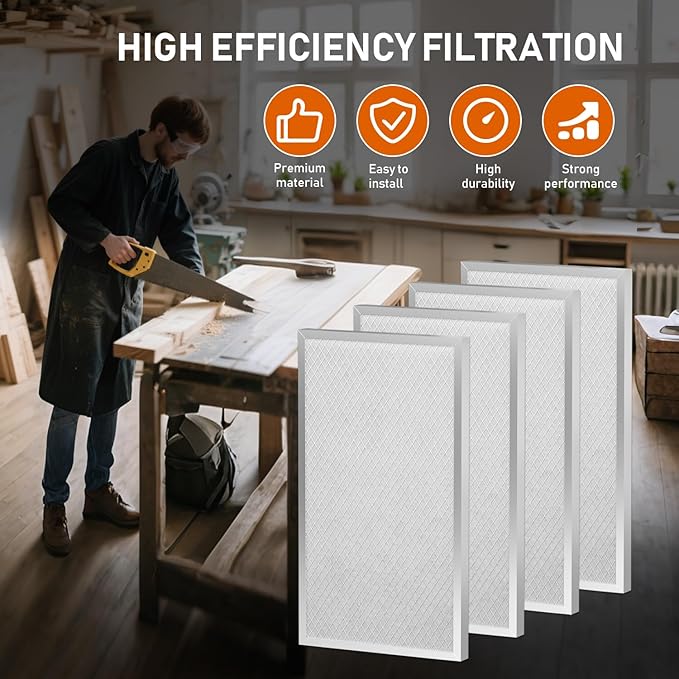 MERV-8 Filter Replacement Set Compatible with AlorAir Basement Dehumidifiers Sentinel HD55,Compatible with Sentinel HDi65, Pack of 4 - Image 2