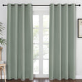 NICETOWN Blackout Sage Green Curtain 84 inch Length for Bedroom - Thermal Insulated Grommet Room Darkening Window Drape Sound Dampening for Living Room, W52 x L84, 1 Panel by NICETOWN