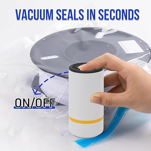 30-Pack Filament Vacuum Storage Bags with Auto Pump - 60KPA Strong Suction 3D Printer Filament Storage Kit, 11.8x13.4in Airtight Bags for PLA ABS PETG, USB Rechargeable Dry Box - Image 3