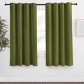 NICETOWN Blackout Curtain 68 inch Long, 55 inches Width, 1 Panel, Olive Green, Thermal Insulated Window Treatment with Grommet Room Darkening Thermal Insulated Panel for Bedroom/Living Room by NICETOWN