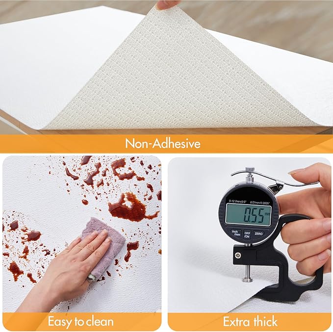 Viseeko Shelf and Drawer Liner for Kitchen Cabinet, Non-Adhesive Cabinet Liners for Shelves, Strong Grip Shelf Paper Non-Slip Waterproof Easy to Cut for Dresser Cupboard, White, 18 in x 20 ft - Image 5