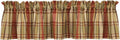 Park Designs Farmhouse Kitchen Valances for Windows - Red Heartfelt | Fall Decor Window Valance Curtain | Plaid Curtain Windows | 72"x14" by ParkDesigns