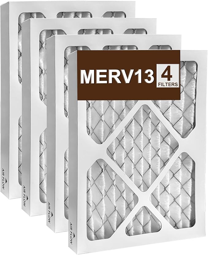 4 Pack 9 x 11 x 1 MERV 13 Replacement Dehumidifier Filters, Compatible with Santa Fe Compact 70, Ultra 70, Element, Compact 2, UA 65H Dehumidifier Models - for Crawl Spaces and Basements by BEAUFAN