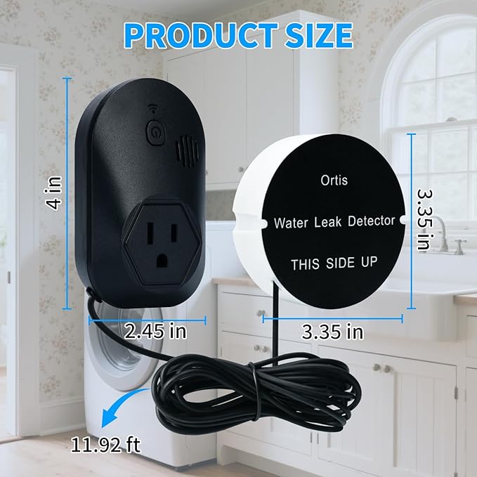 Water Alarm Leak Detector, Ortis Leak Detector Alarm, 95 DB, Prevent Serious Floods and Water Damage - Image 5