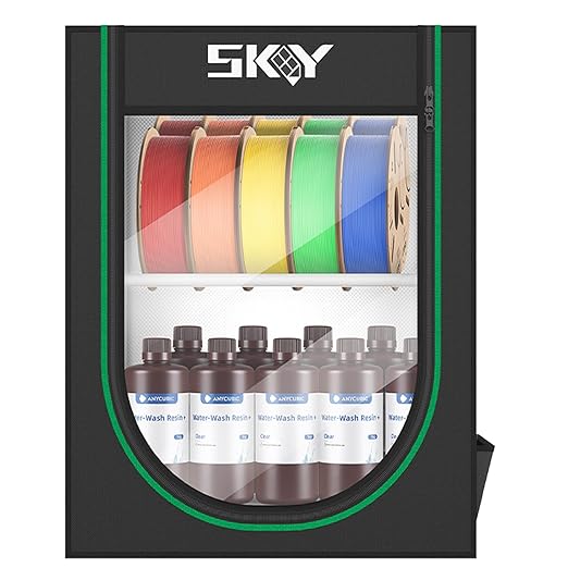 Lutyr 3D Printer Filament Storage Rack, 20 Roll Pack, Iron, Metallic Multicolor, Expandable, Tiered Shelf, 2 Shelves, 12.5kg Capacity, Tabletop, 3D Printing Accessories, Model Display by Lutyr