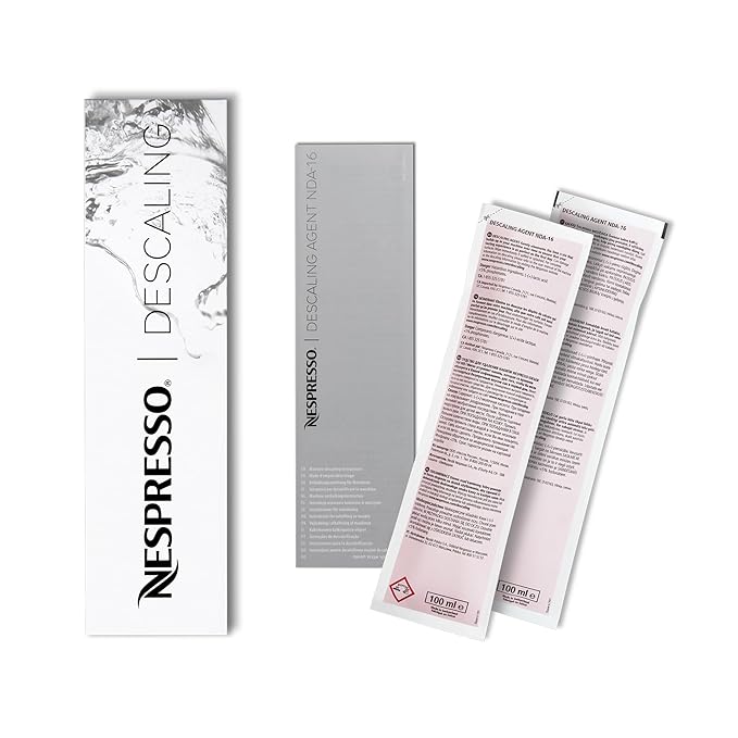 Nespresso Descaling Kit Solution, Compatible with all Nespresso models, 2 Pack by Nespresso