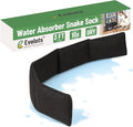 Evelots Water Absorber Snake Sock - Reusable Water Barrier - Absorbs 10 Times its Weight-Great for Leaks & Spills from Doors, Windows, Water Tank, Heavy Rain, Shower Tub-3 Feet Long by Evelots
