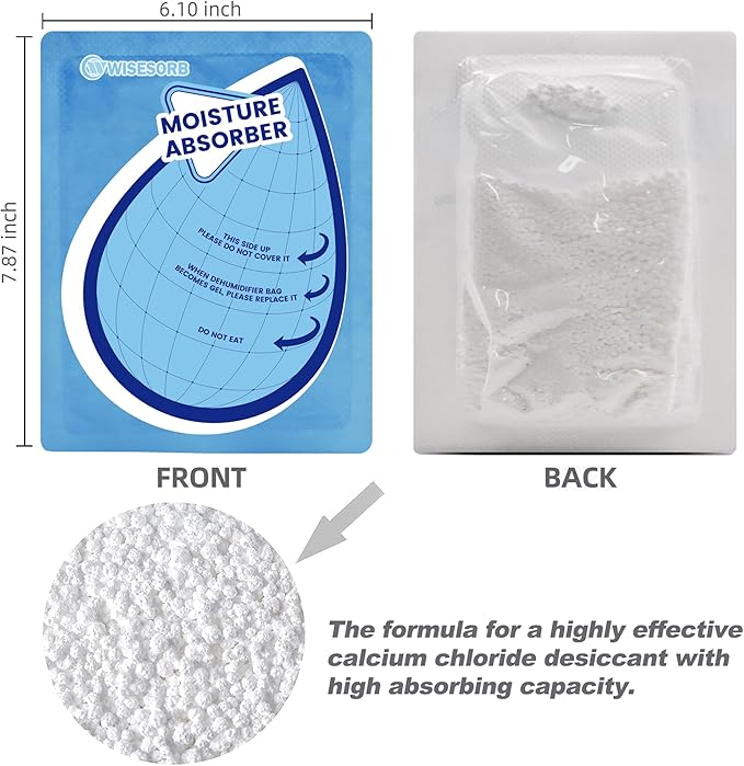 100 Gram 20 Packs Moisture Absorbers, Dehumidifier Bags for Bathrooms, Basements, Rvs, Humidity Packets for Closet - Image 5