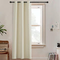 RYB HOME Blackout Curtains 108 inches Long Portable Privacy Curtains Screen Partitions for Patio Sliding Glass Door Office Parlor Cafe, W 60 x L 108 inches, Light Beige, 1 Panel by RYBHOME