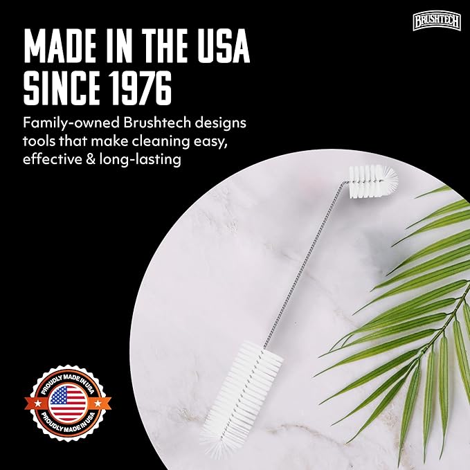 Brushtech, Backyard Bird Care Collection, Two-in-One Hummingbird Feeder Cleaning Brush - Dual-Head Design, Bottle & Socket Scrubber for Hummingbird Health - 14” Nylon Bristles, USA Made - Image 7