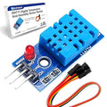 6 Set Digital Temperature and Humidity Sensor Modules, Compatible with DHT11, 3.3V–5V Sensors for Arduino with Dupont Wires by Usdrwam