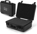 COSTWAY Waterproof Hard Case, 18.5-Inch Multi-Purpose Small Camera Dry Box with DIY Customizable Foam Insert, IP66 Rated Dustproof Shockproof, Portable Protective Case for Electronics, Drones, Black by COSTWAY