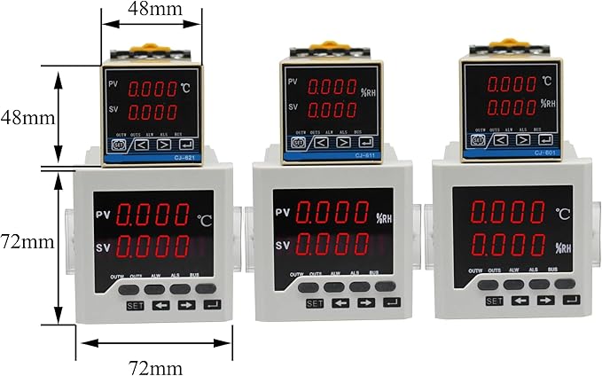Digital Temperature and Humidity Controller with Sensor Type Panel Thermostat Hygrometer 1Pcs(1) - Image 3