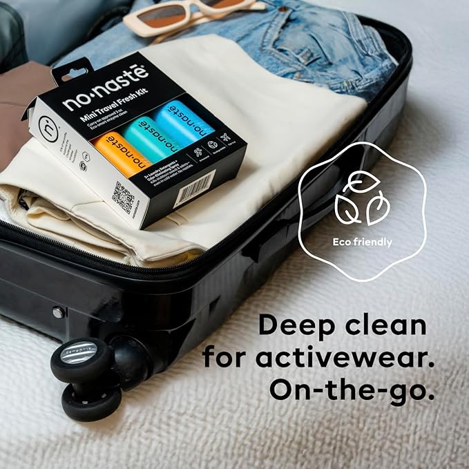 Nonaste Mini Travel Fresh Kit (3 Oz, Pack of 3) – TSA Approved Odor Eliminating Spray & Laundry Detergent Set Zen Fresh + Pure Clean – On-the-Go Odor Control for Travel, Gym & Outdoor Activities - Image 6