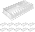 MIXC 10 Pack Humidity Dome 3.6" Extra Strength, Clear Seed Starter Dome 1020 Tray Covers Humidifying and Insulating for Greenhouse Germination and Garden Growing by MIXC