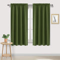 DWCN Olive Green Room Darkening Blackout Curtains - Thermal Insulated Privacy Energy Saving Window Curtain Drapes 52 x 63 inch Length, Set of 2 Bedroom Living Room Curtains by DWCN