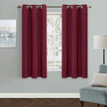 MYSKY HOME Grommet top Thermal Insulated Window Blackout Curtains, 42 x 63 Inch, Burgundy, 1 Panel by MYSKYHOME