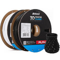 INLAND Micro Center PLA+ 3D Printing Filament 1.75mm - PLA Pro Dimensional Accuracy +/- 0.03 mm - 1kg Cardboard Spool (2.2 lbs) (2 Pack Black & White, 2.85mm) by INLAND