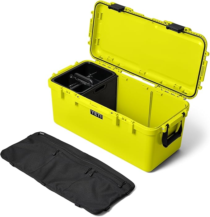 YETI LoadOut 60 GoBox Divided Waterproof Cargo Case, Dry Box, Camera Case, Fishing Tackle Box, Firefly Yellow - Image 3