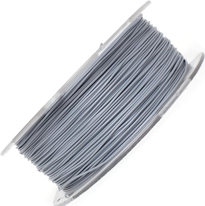 TPU Filament，PRILINE 98A TPU Flexible Soft 3D Printer Filament，1KG 1.75mm Spool Durable Flexible Material, Grey - Image 2