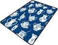 Broadloom - Cups and Teapots Pattern Printing Lightweight Area Rugs Fade Resistant, Flame Resistant, Quick Dry, Stain Resistant, Waterproof Floor Carpet for Living Room Bedroom, 78 x 120 Inch by Snarena