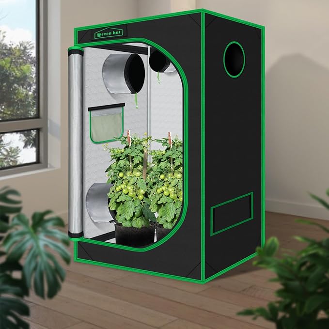 24"x36"x60"Grow Tent for Plants Mylar Hydroponic Grow Tents Indoor Grow Room for Plant Fruit Flower Veg with Removable Waterproof Floor Tray - Image 2