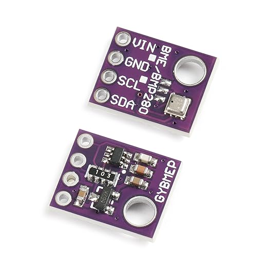 4PCS BME280 5V Sensor Module Atmospheric Pressure Temperature Humidity Sensors I2C SPI Breakout GY-BME280 - Image 2