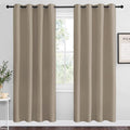 NICETOWN Taupe Blackout Curtains 78" Long for Office, 55" Wide, 2 Pieces, Dining Room, Guest Room, Sound Reducing Heat and Cold Block Curtain Panels for Modern Room Decorative by NICETOWN