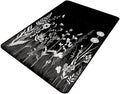 Shag Carpet Black and White Field Flower Pattern Drawing Foldable Area Rugs Fade Resistant, Flame Resistant, Quick Dry, Stain Resistant, Waterproof Floor Carpet for Living Room Bedroom, 78 x 120 Inch by Snarena