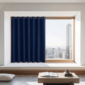 NICETOWN Navy Blue Blackout Curtain for Boys Room, Grommet Privacy Window Treatment Thermal Insulated Room Darkening Sliding Glass Door Drape for Bedroom, 1 Panel, W100 x L72 by NICETOWN