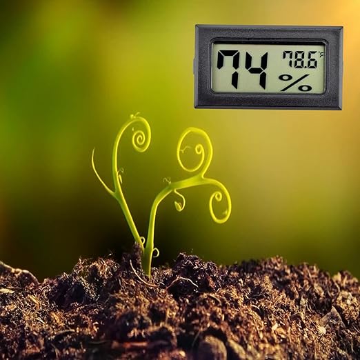 4pcs Indoor Hygrometer Thermometers, Humidity Meters Gauge Mini Digital Thermometer Hygrometer with Fahrenheit (℉) for Humidors, Refrigerator, Greenhouse, Garden, Cellar, Closet. - Image 8