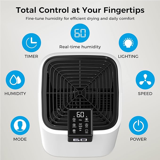 4,000 Sq. Ft Dehumidifier for Basement, 45 Pint Dehumidifiers for Home with Drain Hose, Smart Humidity Control, Auto Defrost, Auto Restart, 24H Timer, for Bedroom, Bathroom, RV, Garage - Image 6