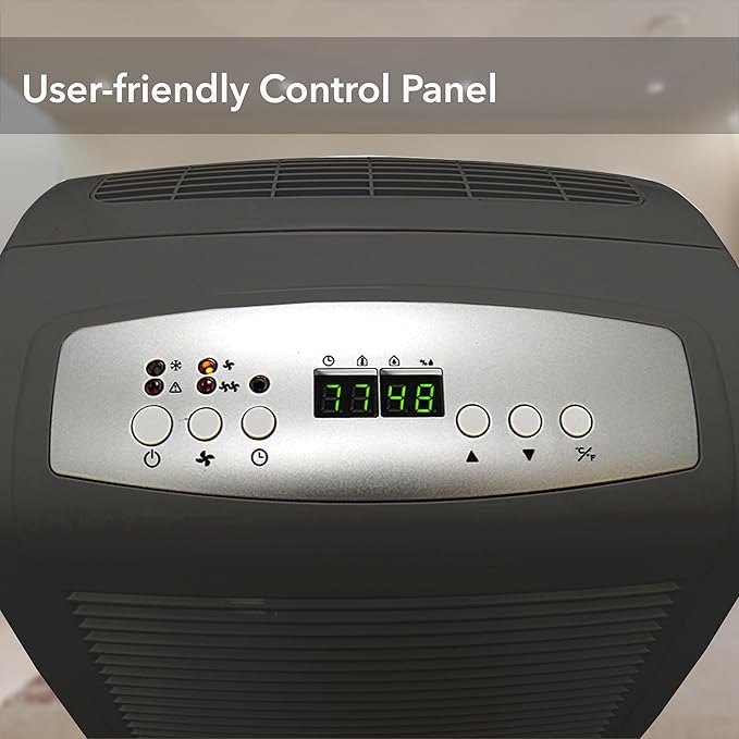 Whynter 50 Energy Star Pint High Capacity up to 4000 sq ft Gray Portable Dehumidifier with Pump, Black - Image 8