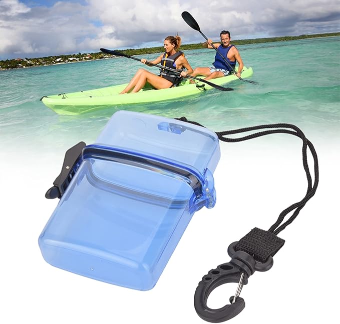 Tbest Boat Dry Bags,Waterproof Phone Pouch,Plastic Transparent Underwater Kayak Sealing Box with Rope Hook for Surfing Canoe Kayak - Image 4
