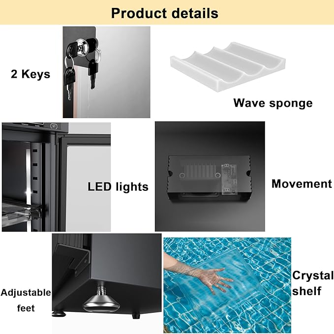 AUTENS 80L Dehumidifying Dry Cabinet Box, Digital Control Noiseless and Energy Saving, 4 Layers for DSLR SLR Camera Lens and Electronic Equipment Storage,Temperature Humidity LED Dual Screen - Image 5