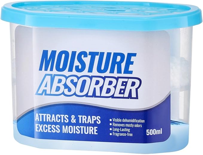 6 pieces of fragrance free moisture absorbing box,10.8 ounces portable dehumidification,navy blue design,suitable for multiple scenarios in bathroom/wardrobe/car,efficient moisture resistance by Unknown