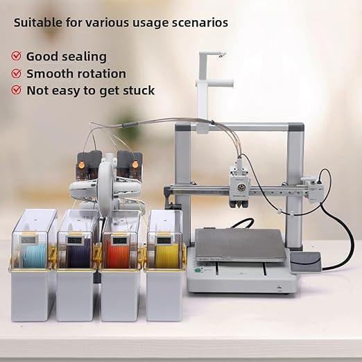Fabater Filament Dryer Box, 3D Printer Filament Storage Box with Spool Holder, Keeping Filaments Dry, Dust Proof Sealed Storage, Compatible with 1.75mm PLA PETG TPU ABS Material - Image 5