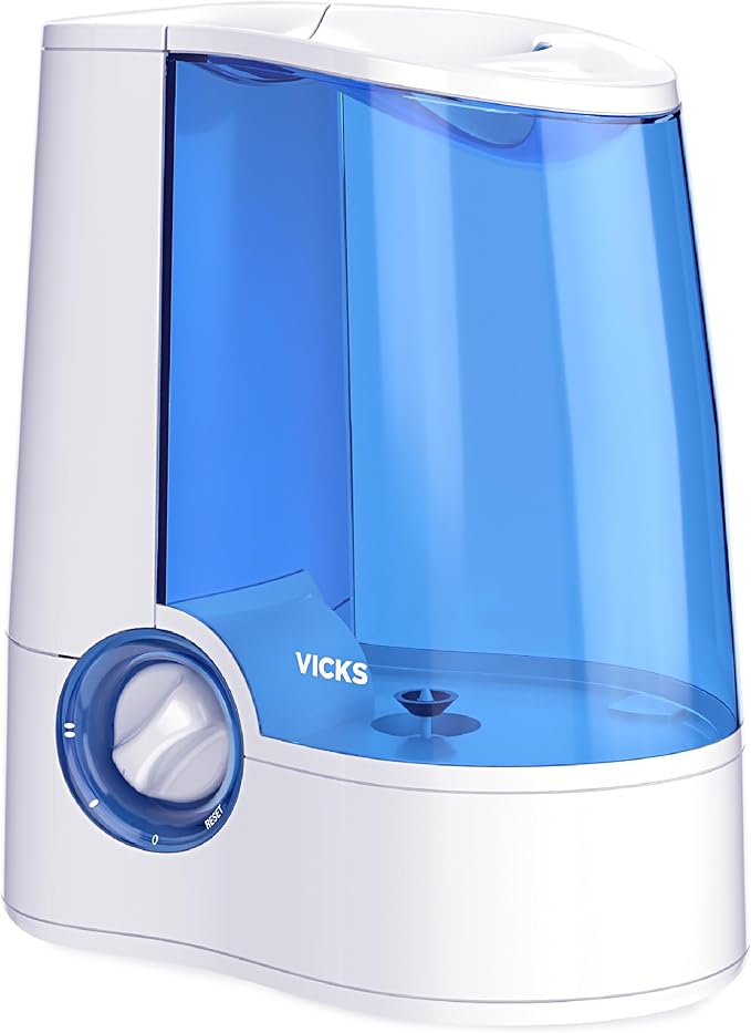 Vicks Warm Mist Humidifier Filter‑Free 1 Gal Tank, Auto Shut‑Off, Night Light, VapoPad and VapoSteam Compatible - Image 8