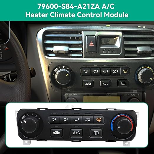 79600-S84-A21ZA Heater A/C Climate Control Module Compatible with Honda Accord 2000 2001, Heater Control Switch Module Panel, 79600S84A21ZA HVAC Control Panel Original Air Conditioning Control - Image 7