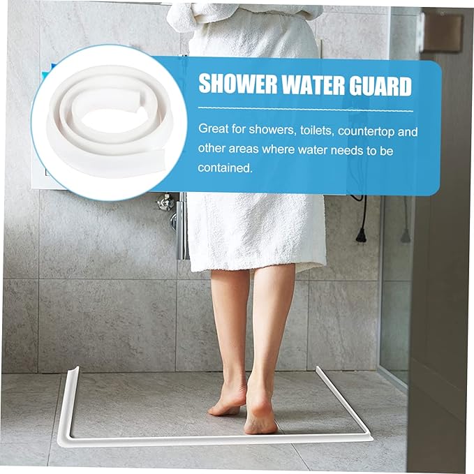 2m Shower Accessories for Bathroom Silicone Water Retaining Strip Sealing Strip Shower Dam Countertop Flexible - Image 8