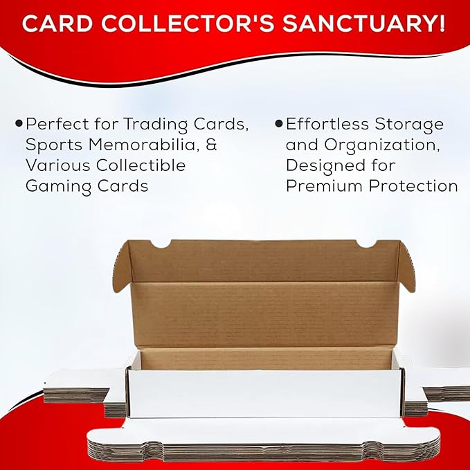 Collector's First Pick (3) Premium 800 Count Storage Box Trading Card Storage Box Cardboard Perfect Baseball Card Storage Box - MADE IN THE USA - Image 5