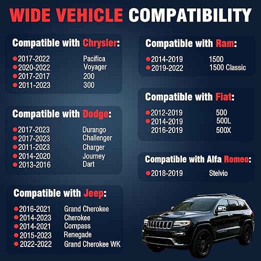 Humidity Sensor 55111389AF Compatible with Chrysler 200 300 Pacifica Dodge Ram 1500 Dart Journey Challenger Durango Jeep Cherokee Renegade 55111389AD 55111389AE - Image 3