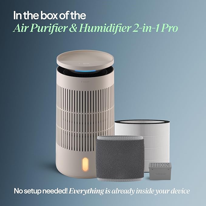 Blueair 2-in-1 Pro Air Purifier & Humidifier for Large Rooms, HEPASilent™ Removes 99.97% Allergens, Dust, Smoke, Up to 1,875 sq ft, Smart App, Skin-Hydration Mode, 360° InvisibleMist™ - Image 12