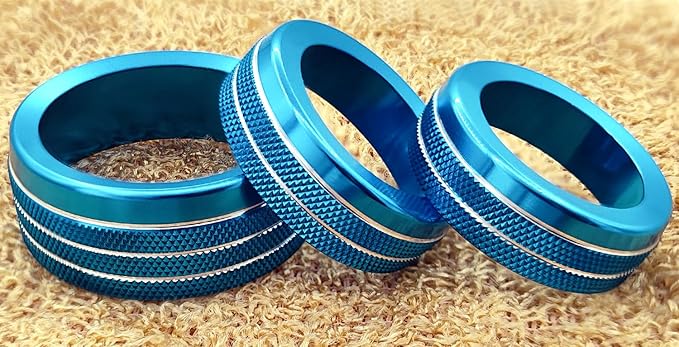 Auprite Climate Control Knob Covers for Challenger Accessories 2015-2023 2024, for Dodge Charger 2015-2023 2024, for Dodge Chrysler 300/300s 2015-2024,3Pcs Kit (Light Blue) - Image 9