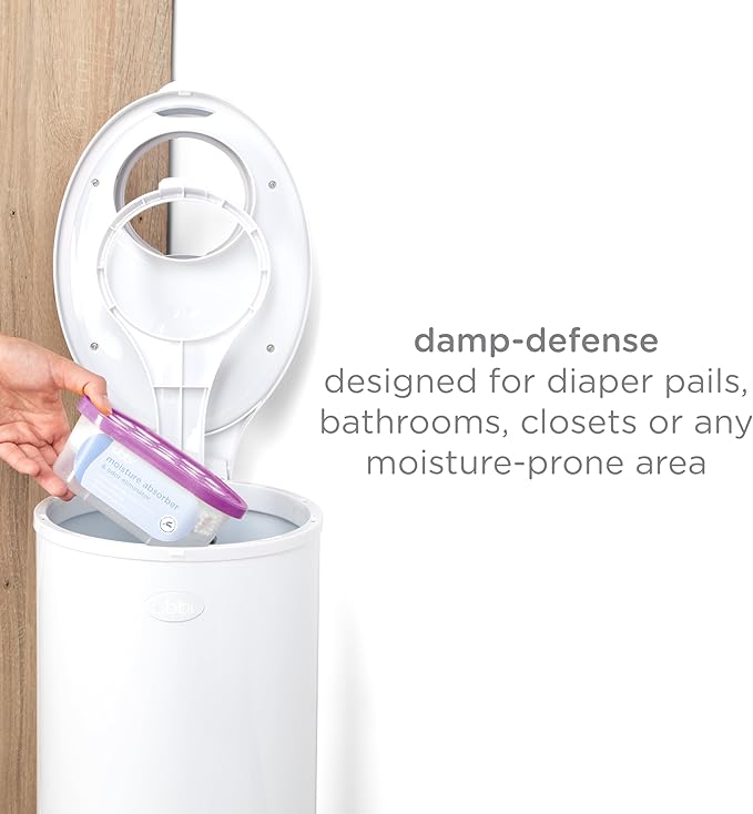 Ubbi Moisture Absorber and Odor Eliminator Tub, Attracts and Traps Excess Moisture, Reduce Dampness, Lavender Scented, 3 Pack - Image 2