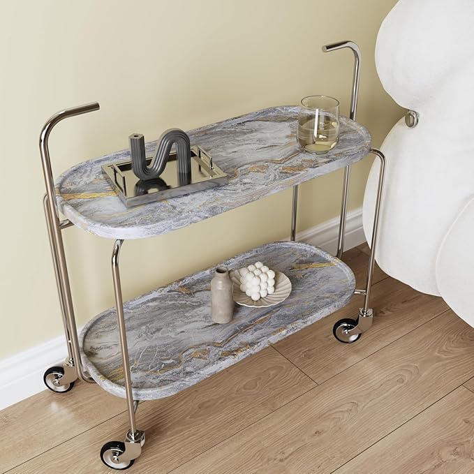 CRE8TIVE 12"x354" Gold Grey Marble Contact Paper Matte Slate Marble Wallpaper Peel and Stick Countertops Waterproof Self Adhesive Vinyl Roll for Bathroom Cabinets Sink Kitchen Counter Top Stick Paper - Image 7