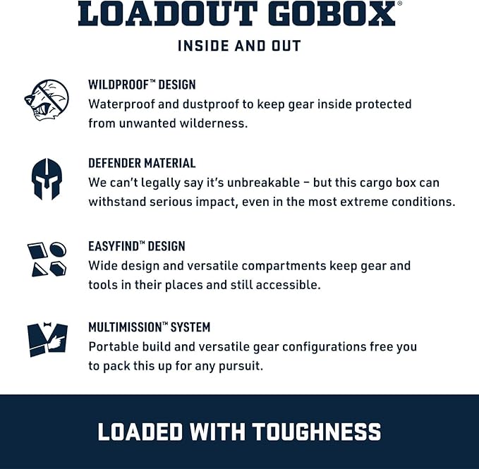 YETI LoadOut 30 GoBox Divided Waterproof Cargo Case, Dry Box, Camera Case, Fishing Tackle Box, Rescue Red - Image 4