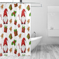 Christmas Gnome Santa White Shower Curtain Liner 72×72 inch for Bathroom Curtain Anti Mold Shower Curtain with Hooks Shower Accessories by Unknown